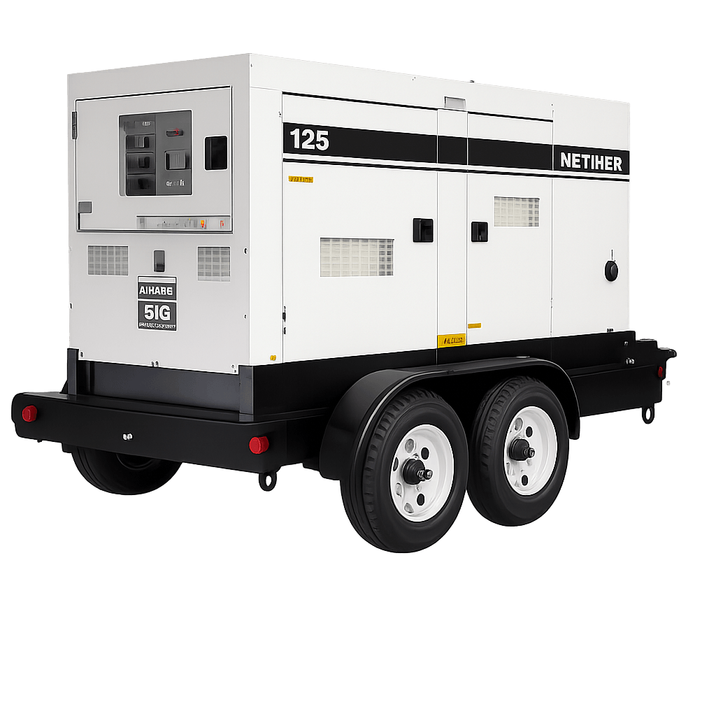 Planta eléctrica remolcable